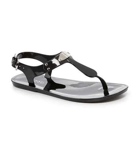 michael kors jelly sandals black